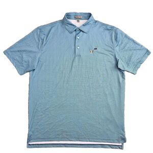 Peter‎ Millar Mens Large Summer Comfort Polo Golf Shirt Utah Jazz NBA Blue Check